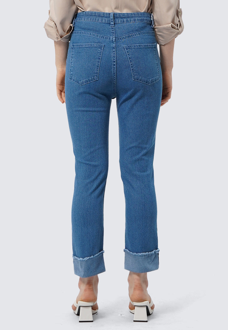 Rolled Up Denim Pants