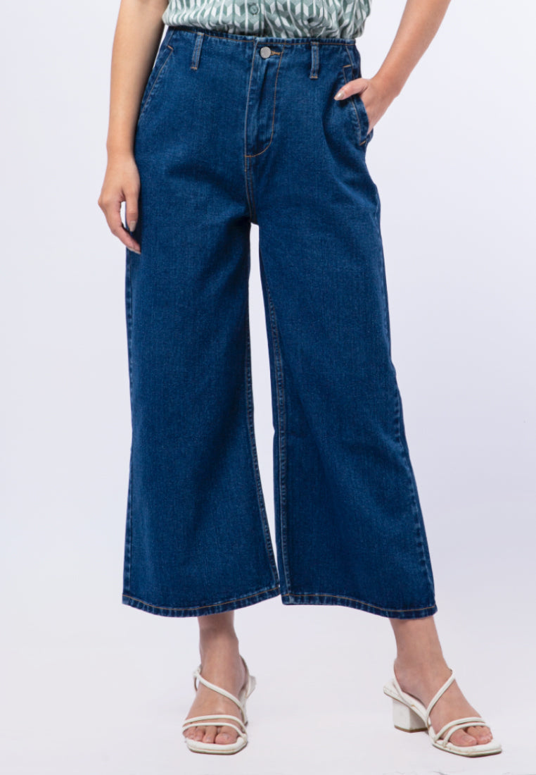 Wide Leg Denim Pants