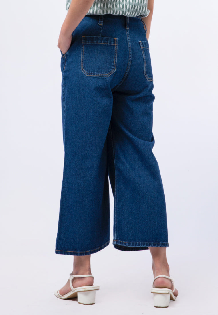 Wide Leg Denim Pants