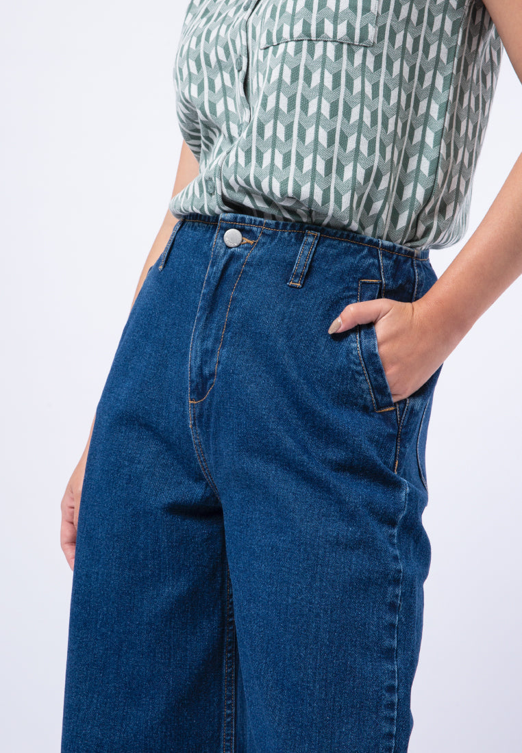 Wide Leg Denim Pants