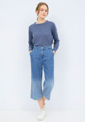 Wide Leg Tie Dyed Denim Pants