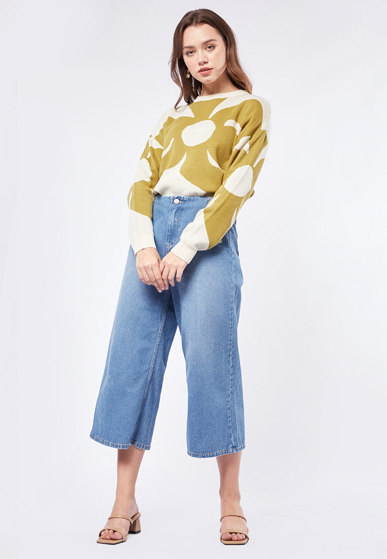 Wide Leg Denim with Seamless Waist