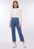 Tapered Fit Denim with Pocket Details