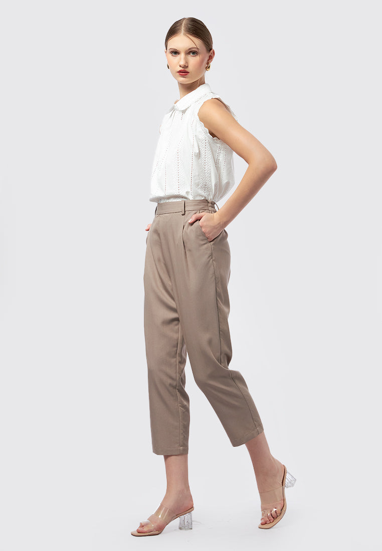 Tapered Ankle Length Pants