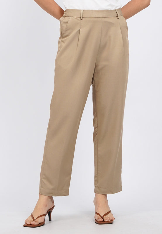 Basic High Waist Straight Pants