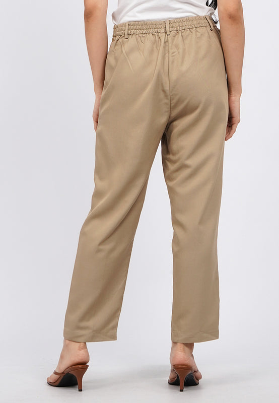 Basic High Waist Straight Pants