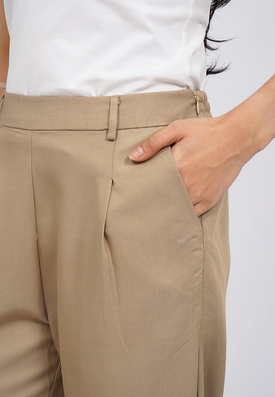 Basic High Waist Straight Pants