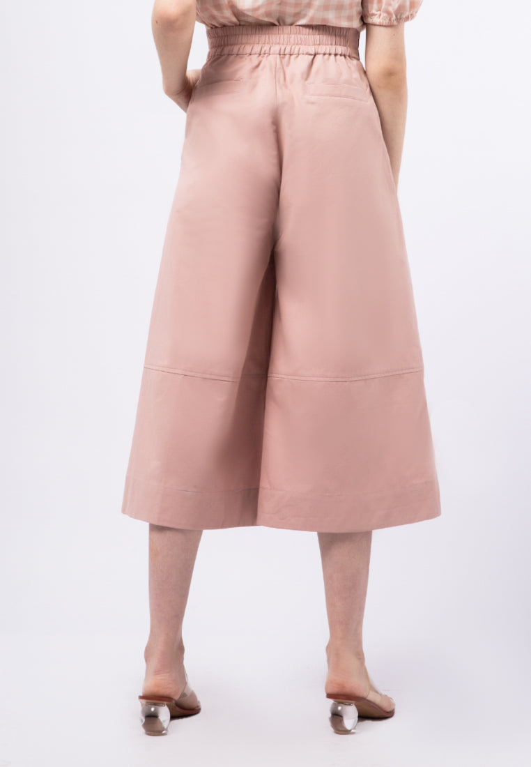 Wide Leg Pants with Belt Details