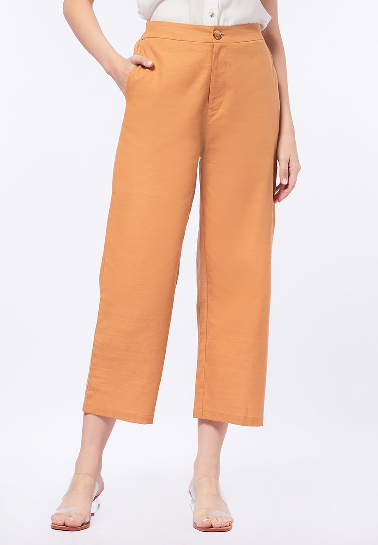 Regular Fit Cropped Pants