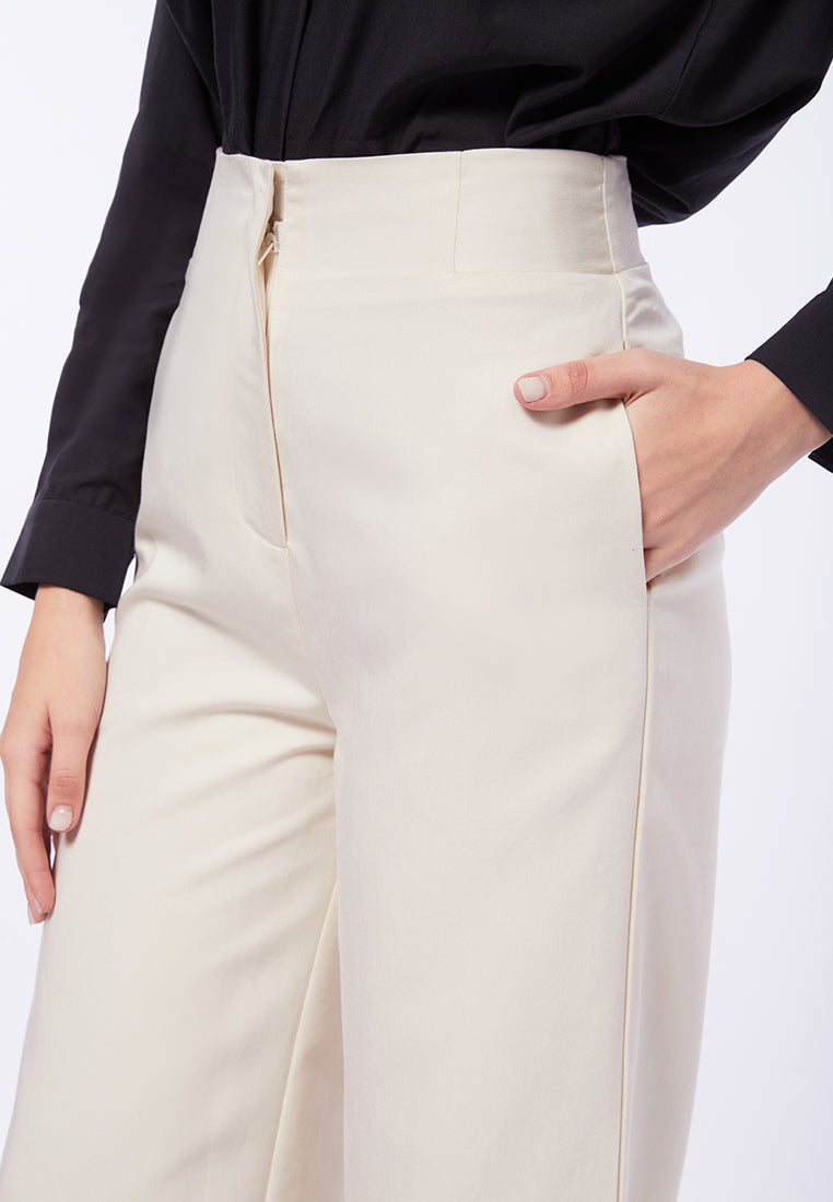 High Waist Straight Long Pants