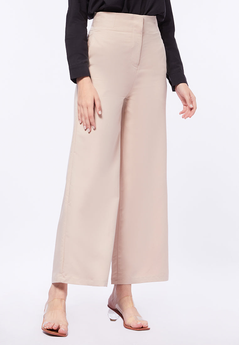 High Waist Straight Long Pants
