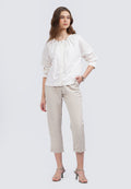 Tapered Fit Ankle Length Pants