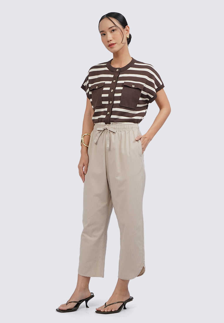 Adjustable Waist Long Pants