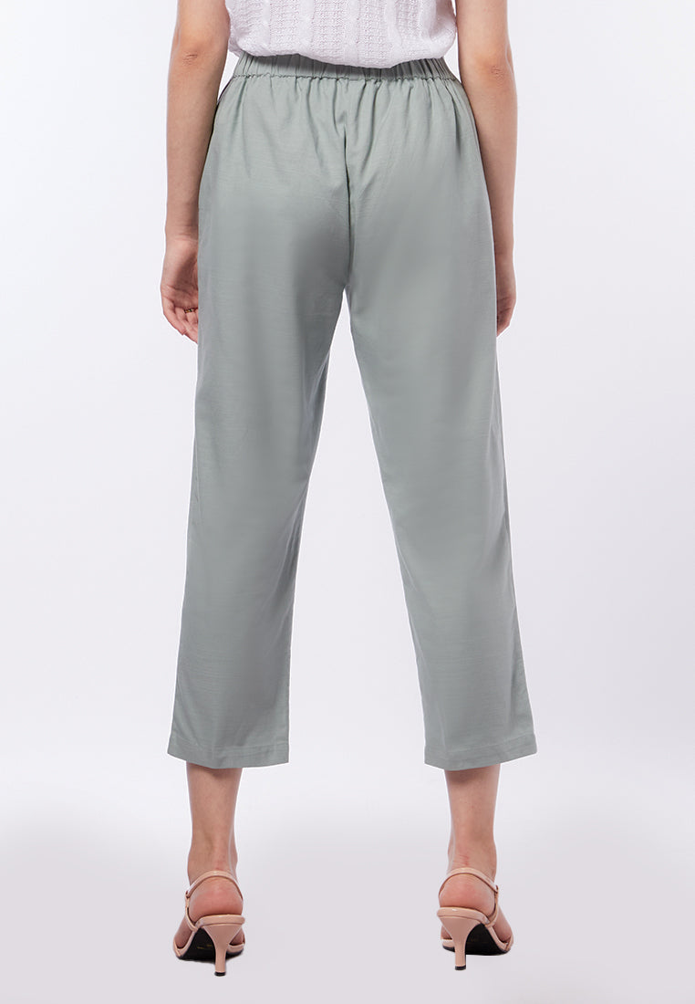 Knee Length High Waist Pants