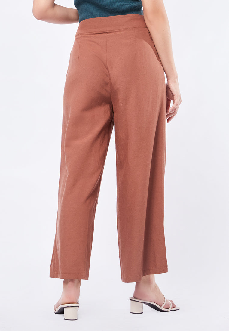 Wide Leg Pants with Adjustable Waist