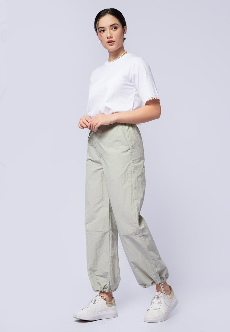 Parachute Long Pants with Drawstring