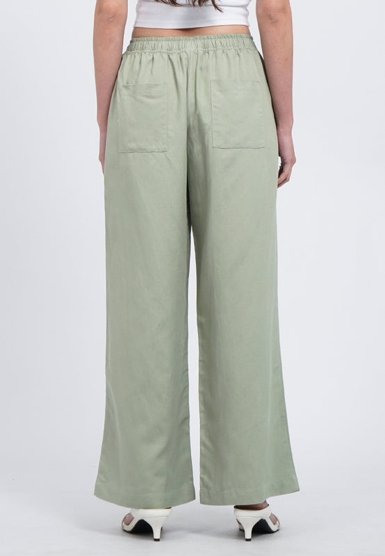 Loose Pants with Drawstring Waist