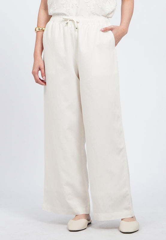 Loose Pants with Drawstring Waist