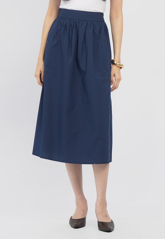 Midi Skirt with Side Slit Details