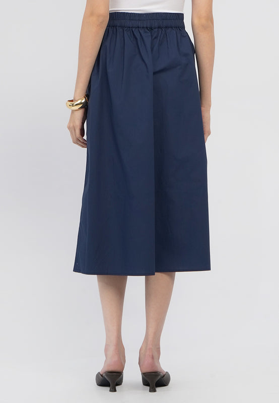 Midi Skirt with Side Slit Details