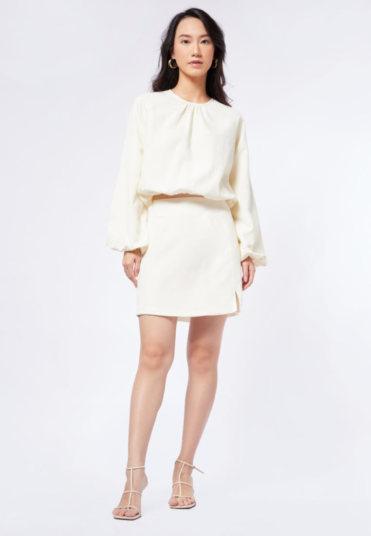Mini Skirt with Slit Details