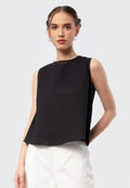 Sleeveless Blouse with Back Detail