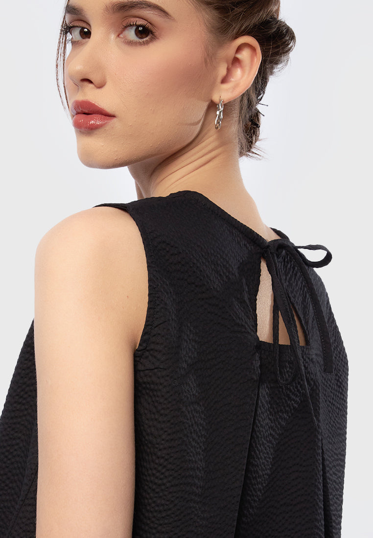 Sleeveless Blouse with Back Detail