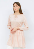 Puff Sleeves Tiered Tunic