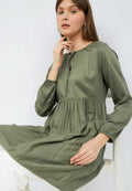 Puff Sleeves Tiered Tunic