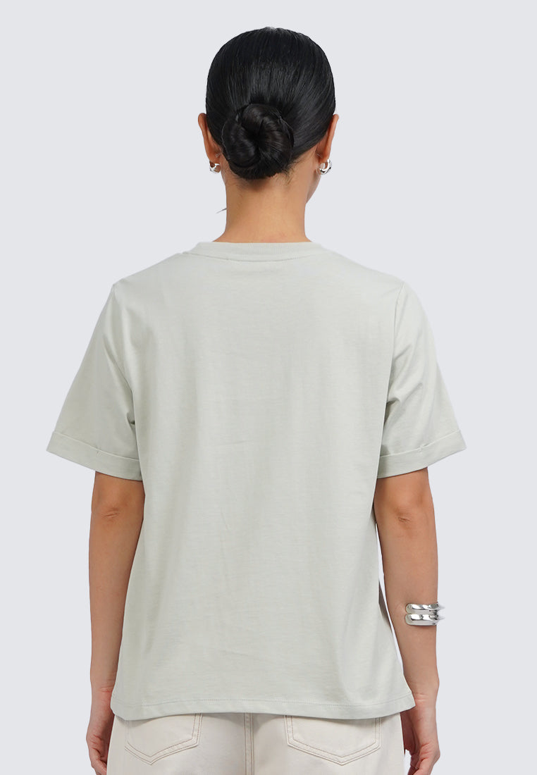 Embroidered Short Sleeve Top