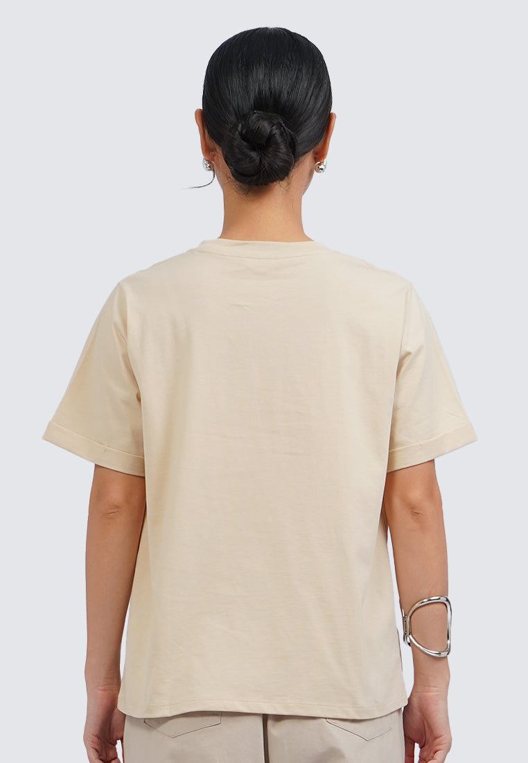 Embroidered Short Sleeve Top