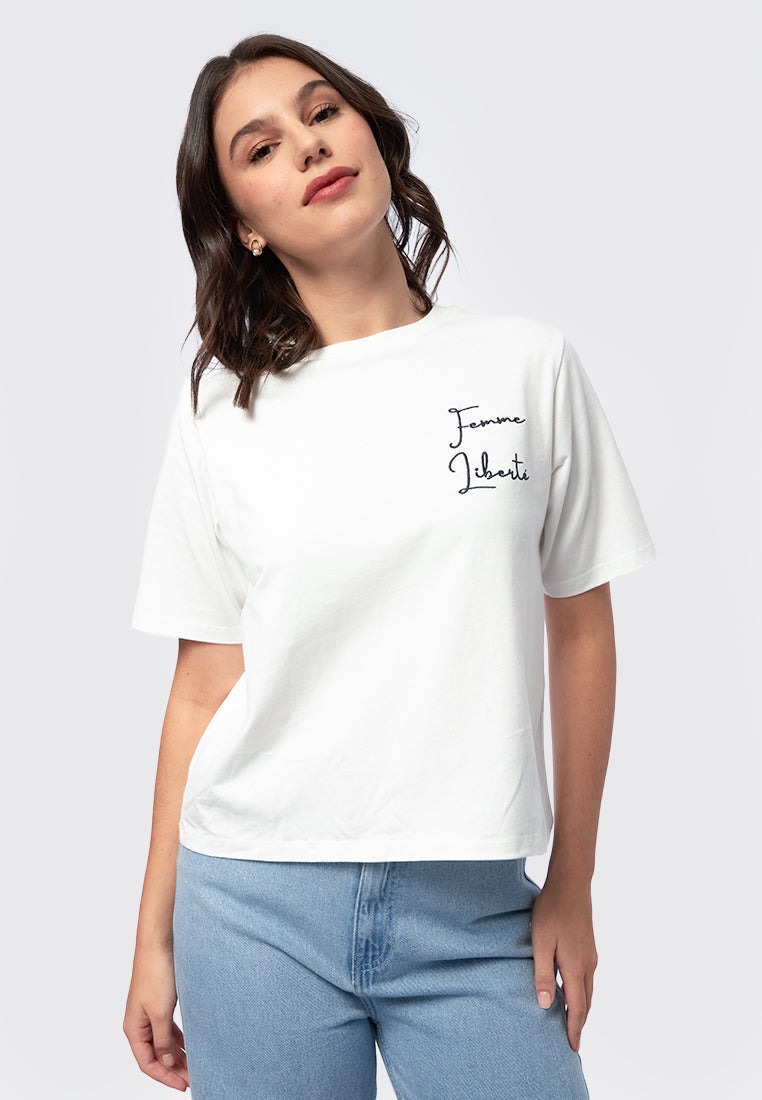 Embroidered Short Sleeve T Shirt
