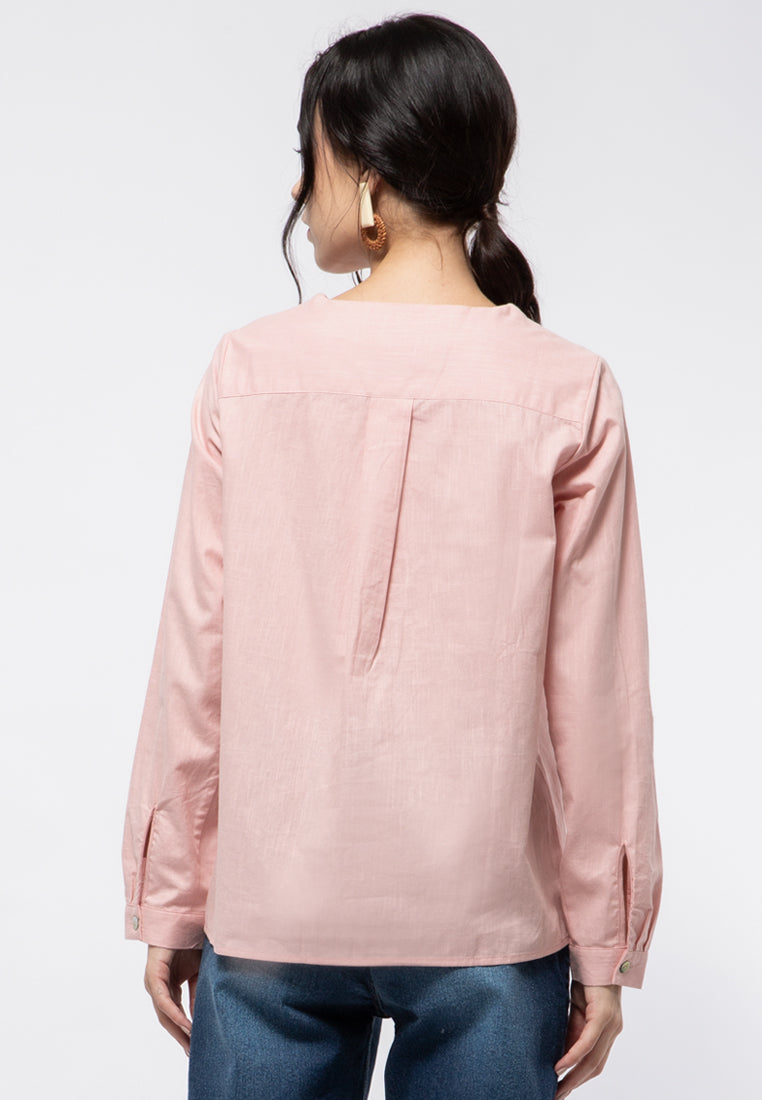 V-neck Loose Blouse