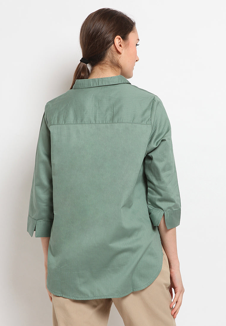 3/4 Sleeve Loose Blouse