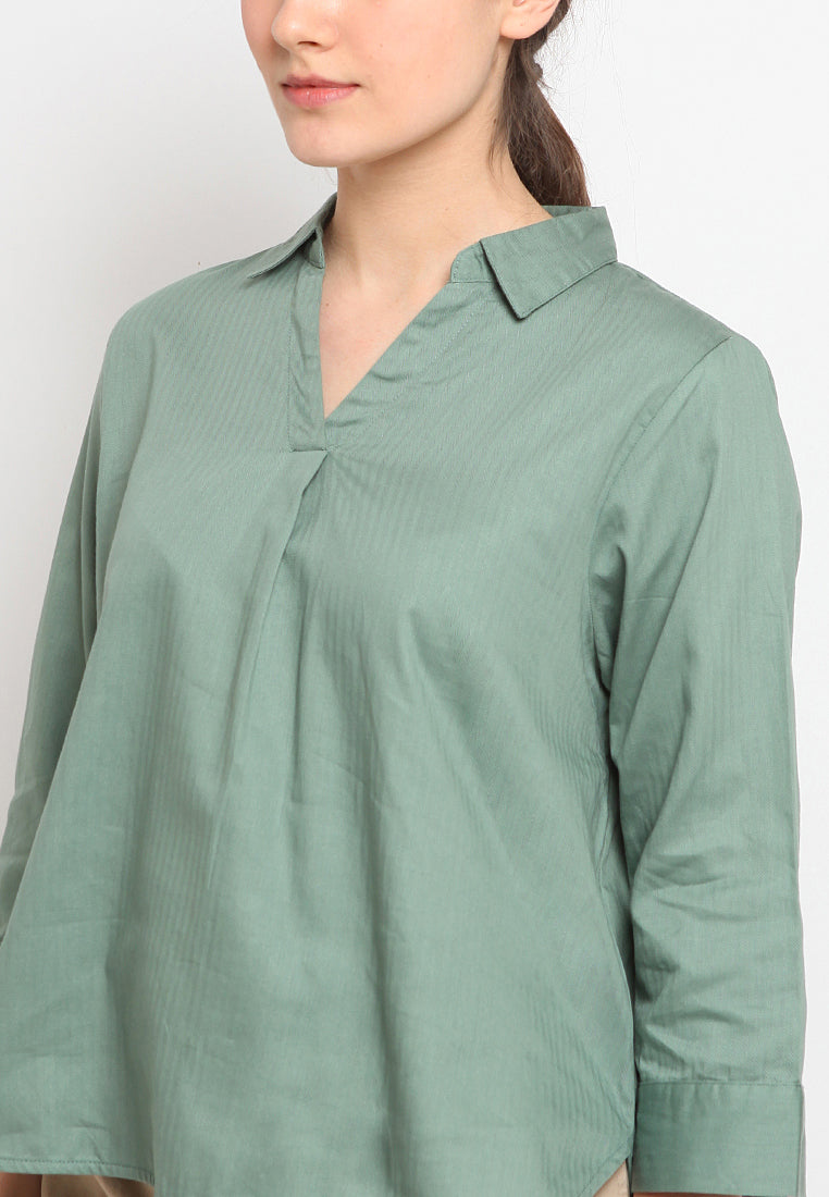 3/4 Sleeve Loose Blouse