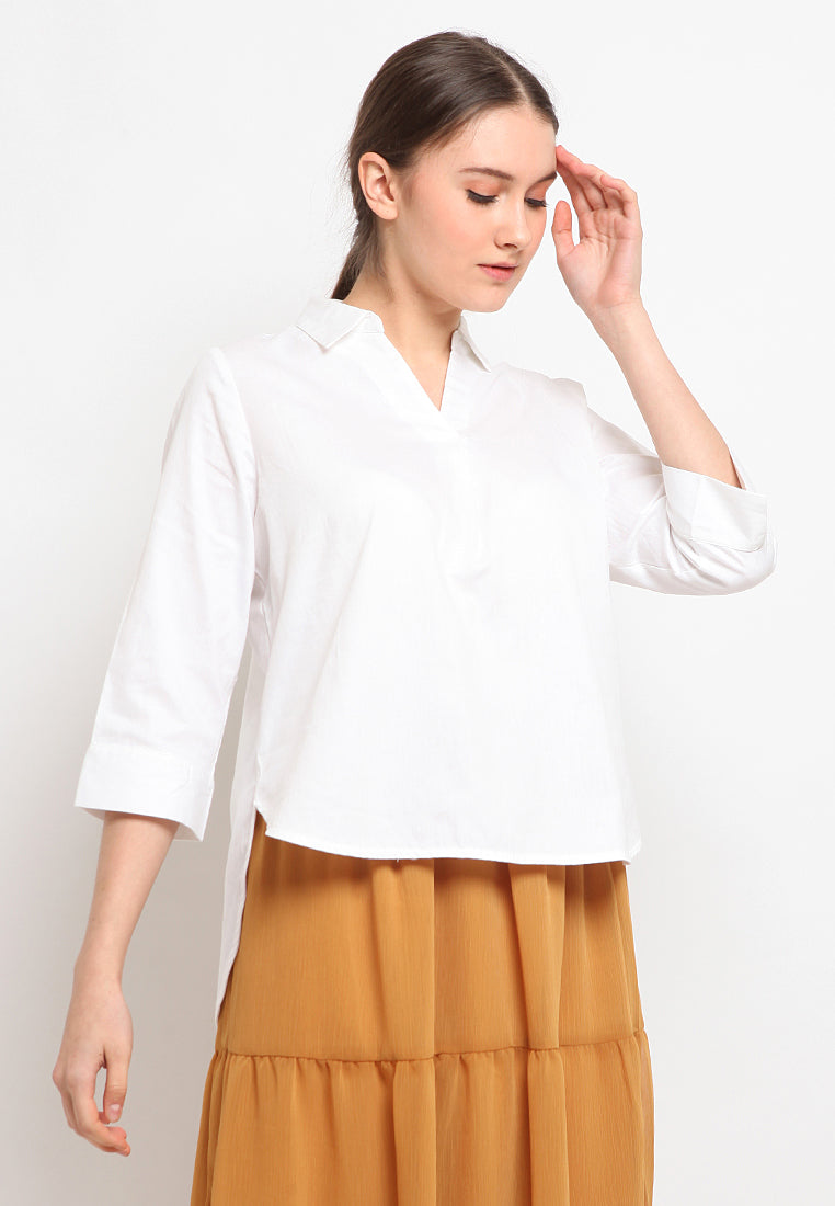 3/4 Sleeve Loose Blouse
