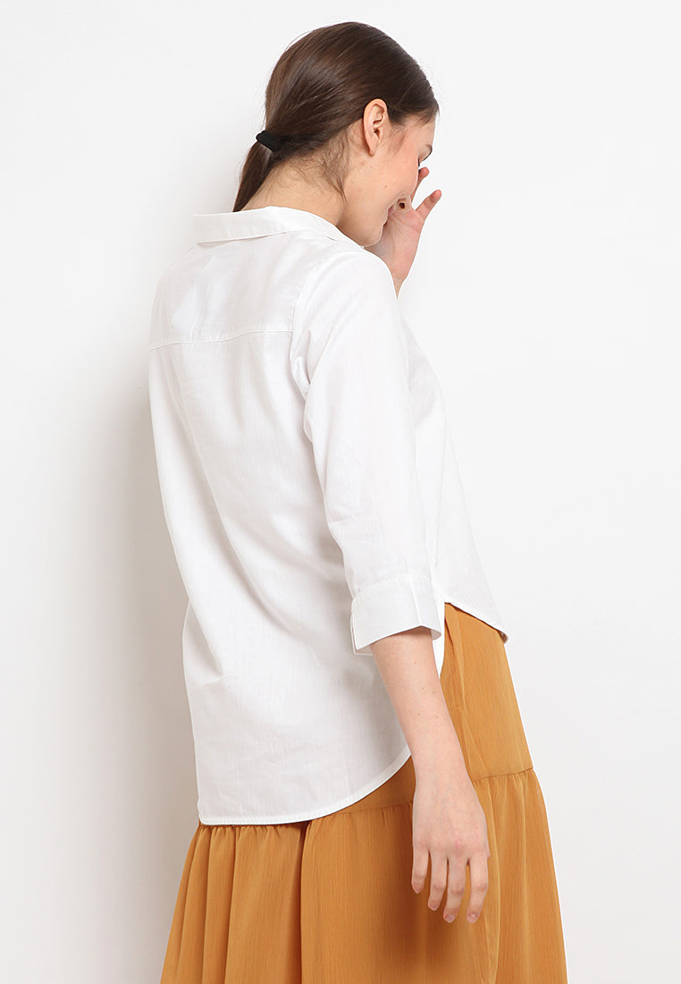 3/4 Sleeve Loose Blouse