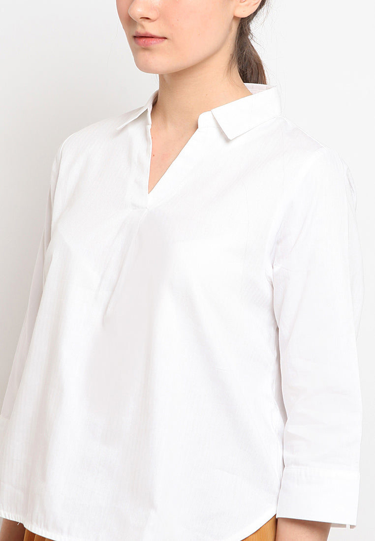 3/4 Sleeve Loose Blouse