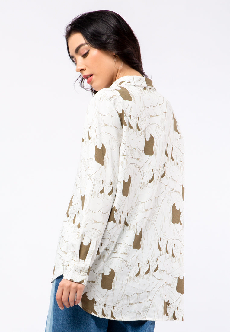Printed Long Blouse