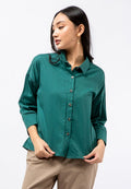 Blouse with Lace Trim Details