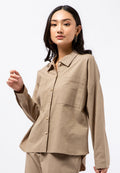 Loose Shirt with Hi-Lo Hemline