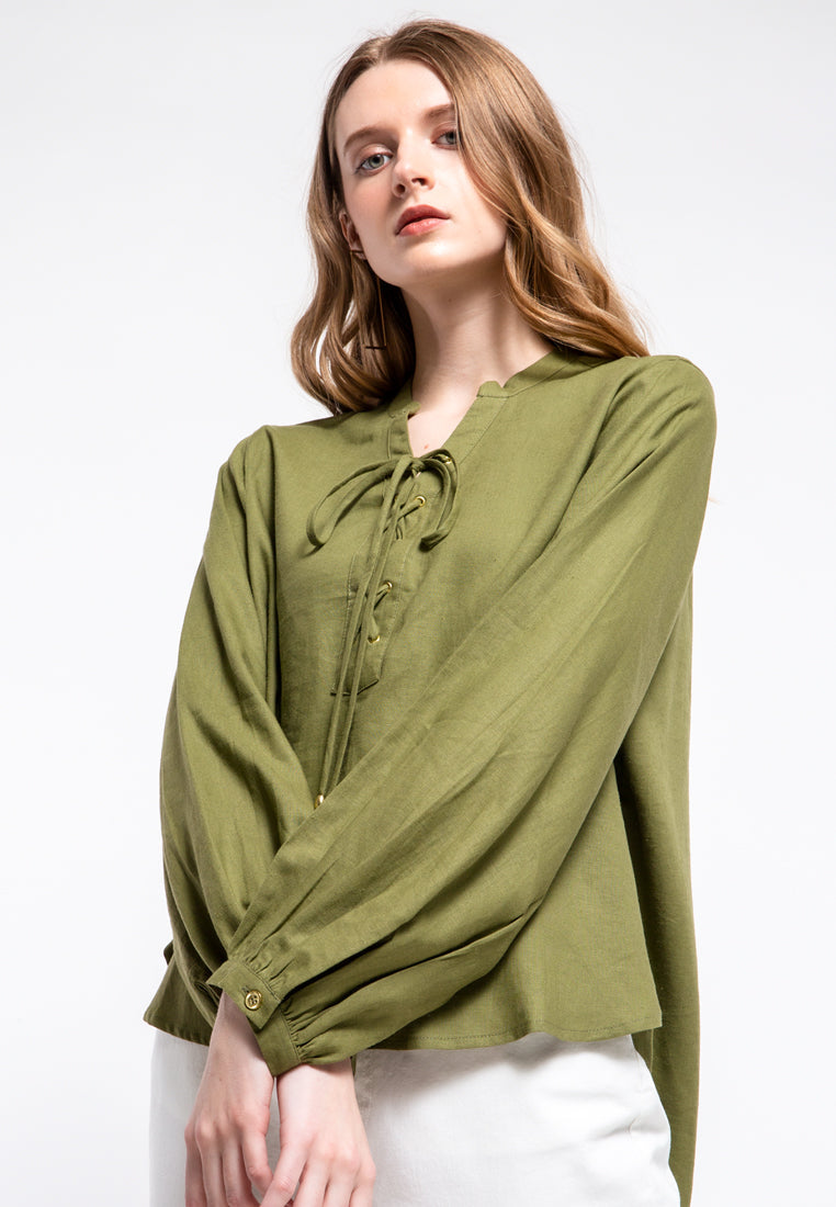 Balloon Sleeves Top