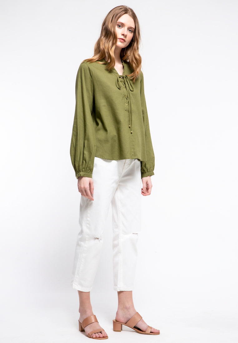 Balloon Sleeves Top