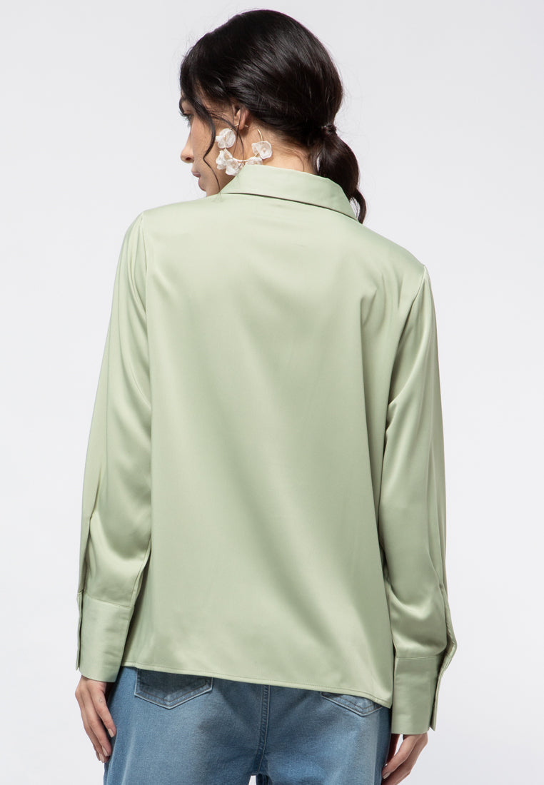 Long Sleeve Loose Blouse