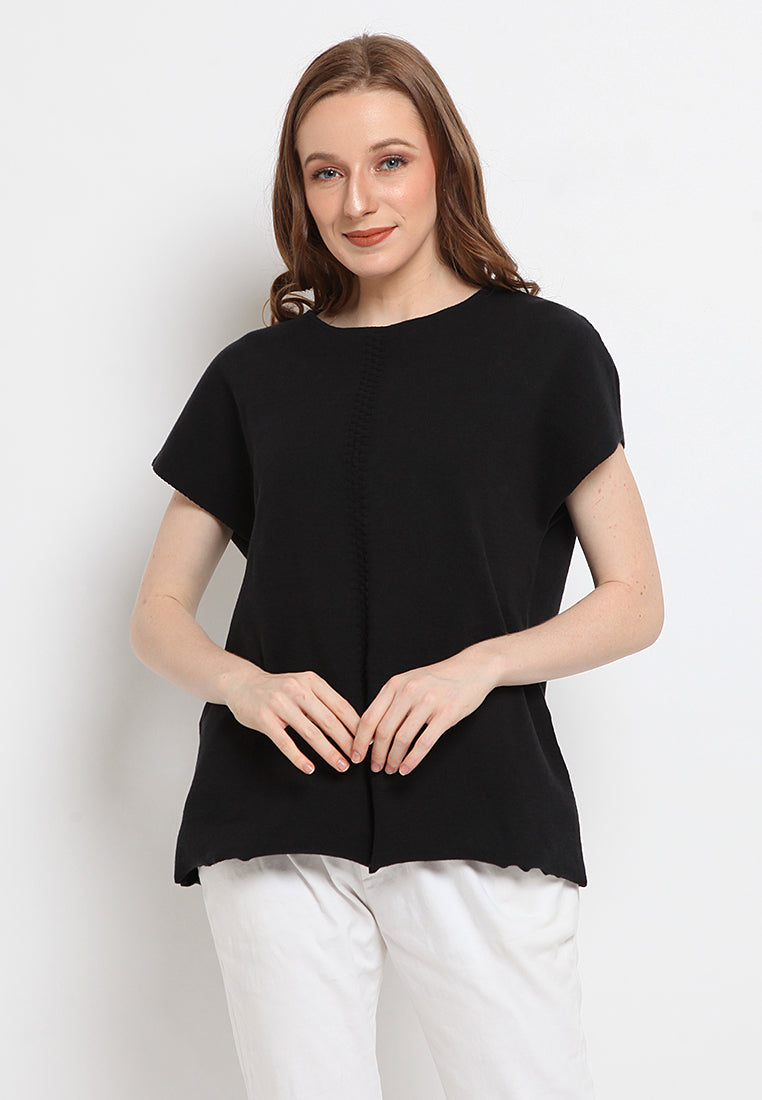 Round Neck Knit Top