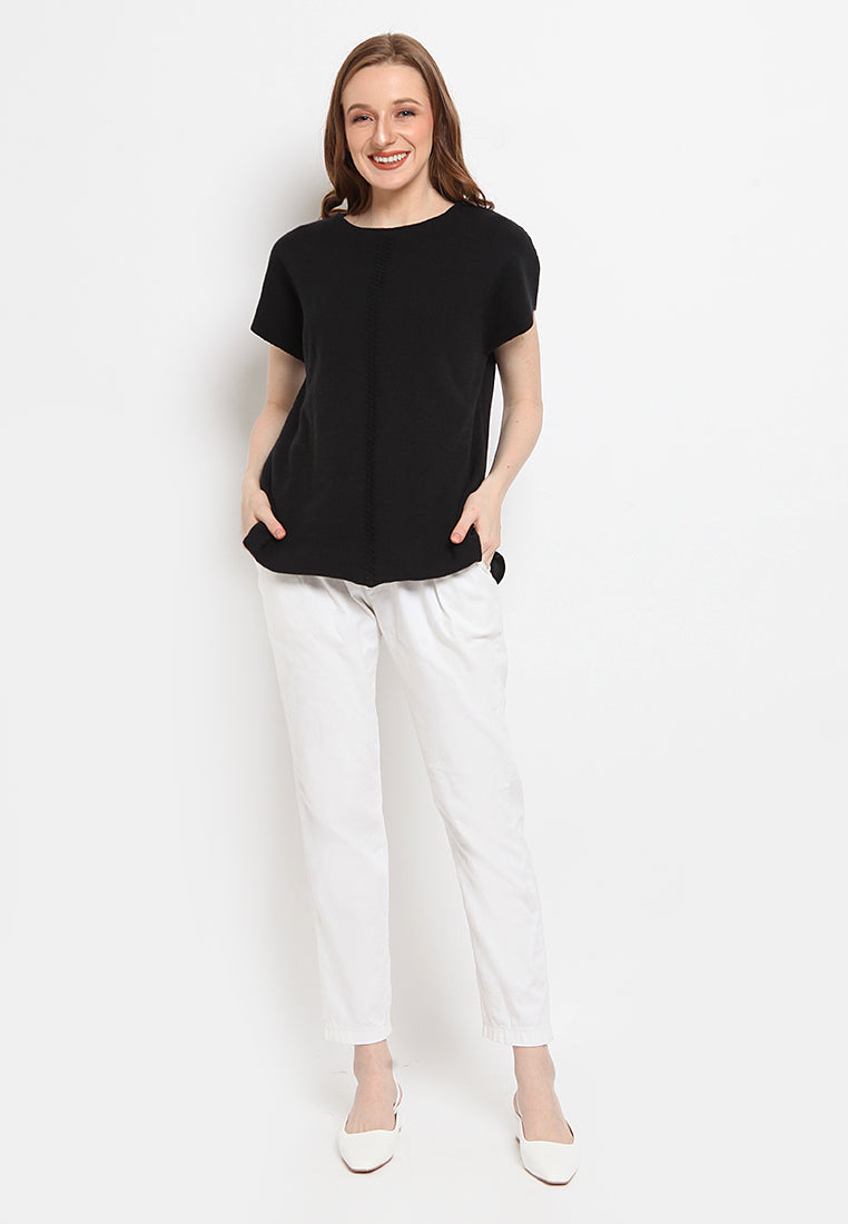 Round Neck Knit Top