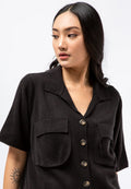 Loose Short Sleeve Knit Top