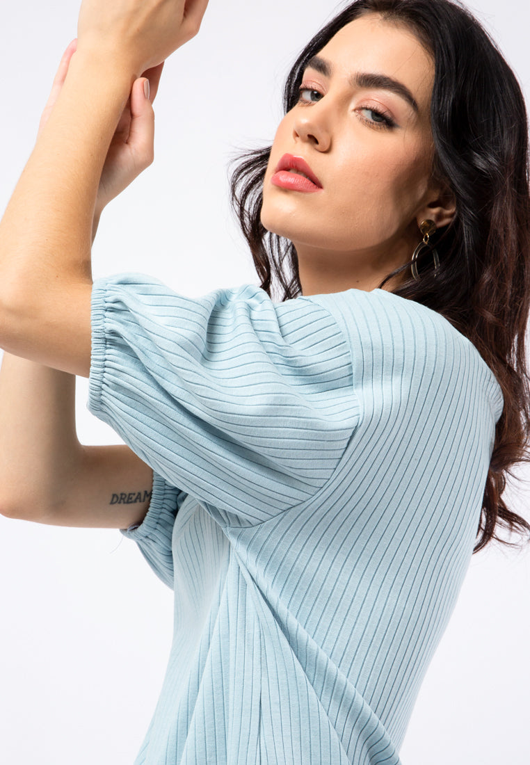 Puff Sleeve Loose Blouse
