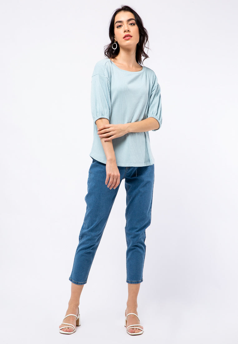Puff Sleeve Loose Blouse
