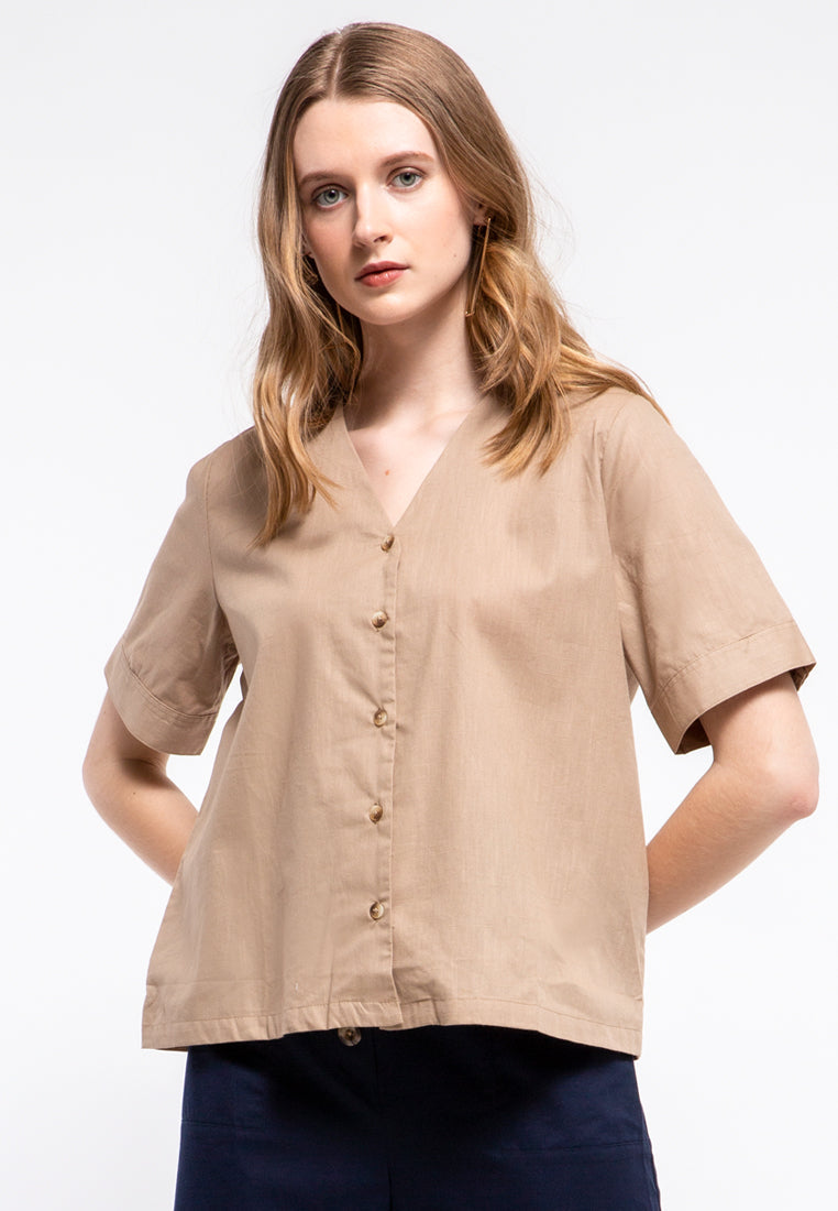 V-neck Blouse